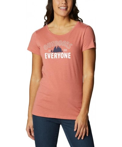 Women's Daisy Days Short Sleeve Graphic Tee Dark Coral Heather/Seek Outdoors $14.24 Activewear