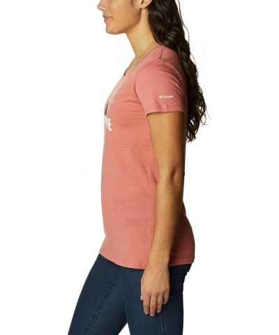 Women's Daisy Days Short Sleeve Graphic Tee Dark Coral Heather/Seek Outdoors $14.24 Activewear