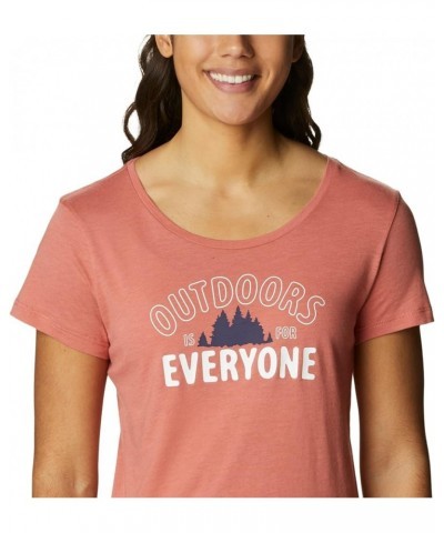 Women's Daisy Days Short Sleeve Graphic Tee Dark Coral Heather/Seek Outdoors $14.24 Activewear