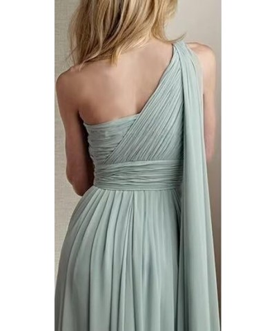 Women's One Shoulder Bridesmaid Dresses for Wedding Long Chiffon A-Line Slit Formal Evening Gown Lavender $29.14 Dresses