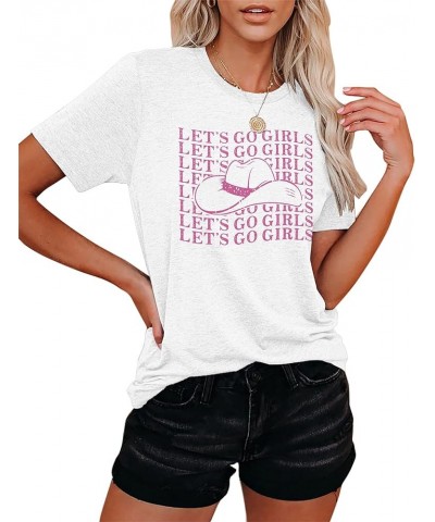 Let's Go Girls T Shirt Women Nashville Bachelorette Party Shirts Bride Gifts Wedding Vacation Tops White $9.43 T-Shirts