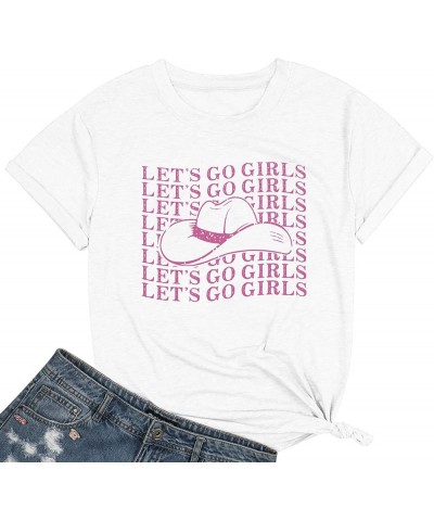 Let's Go Girls T Shirt Women Nashville Bachelorette Party Shirts Bride Gifts Wedding Vacation Tops White $9.43 T-Shirts