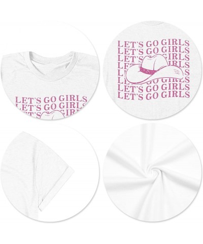 Let's Go Girls T Shirt Women Nashville Bachelorette Party Shirts Bride Gifts Wedding Vacation Tops White $9.43 T-Shirts