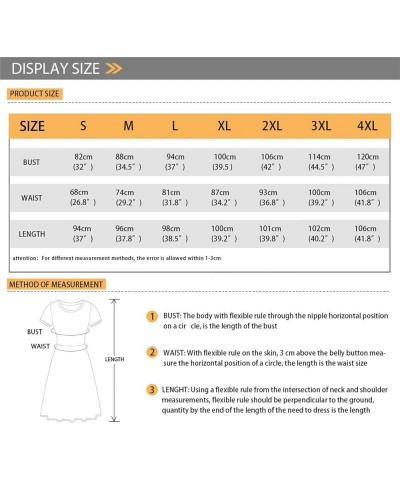 Women Dresses Sundresses Midi Length Swing Summer Casual Beach Dress A-line Short Sleeve Plus Size Valentines Day Love Heart ...