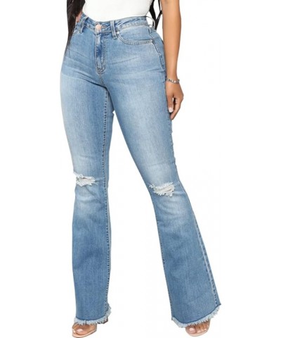 Bell Bottom Jeans for Women Ripped High Waisted Classic Flared Pants Light Blue2621 $20.29 Jeans