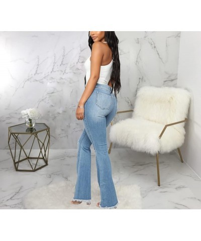 Bell Bottom Jeans for Women Ripped High Waisted Classic Flared Pants Light Blue2621 $20.29 Jeans