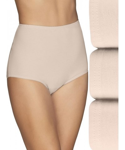 Women's Perfectly Yours High Waisted Brief Panties Cotton - 3 Pack - Fawn $5.96 Lingerie