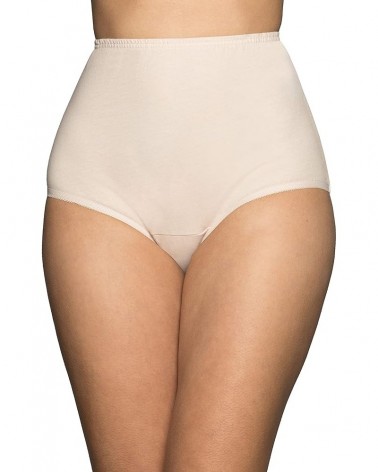 Women's Perfectly Yours High Waisted Brief Panties Cotton - 3 Pack - Fawn $5.96 Lingerie