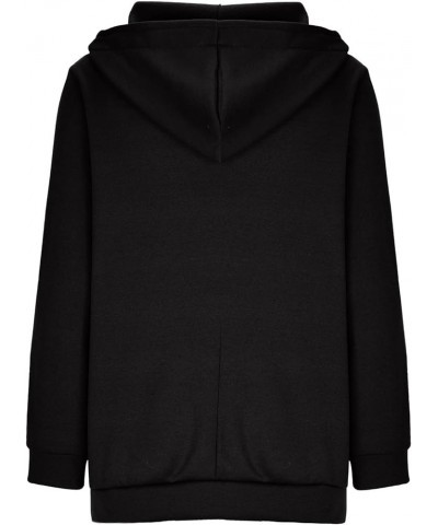 Hoodies for Women Trendy Pullover Zip Up Plus Size Hooded 2023 Hoodie Solid Color Sweatshirts Woman Blouse Clothes 07 Black $...