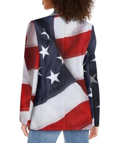 Womens Blazers for Work Lapel Open Front Long Sleeve Suit Jackets Work Blazer for Business Lady American Flag $18.01 Blazers