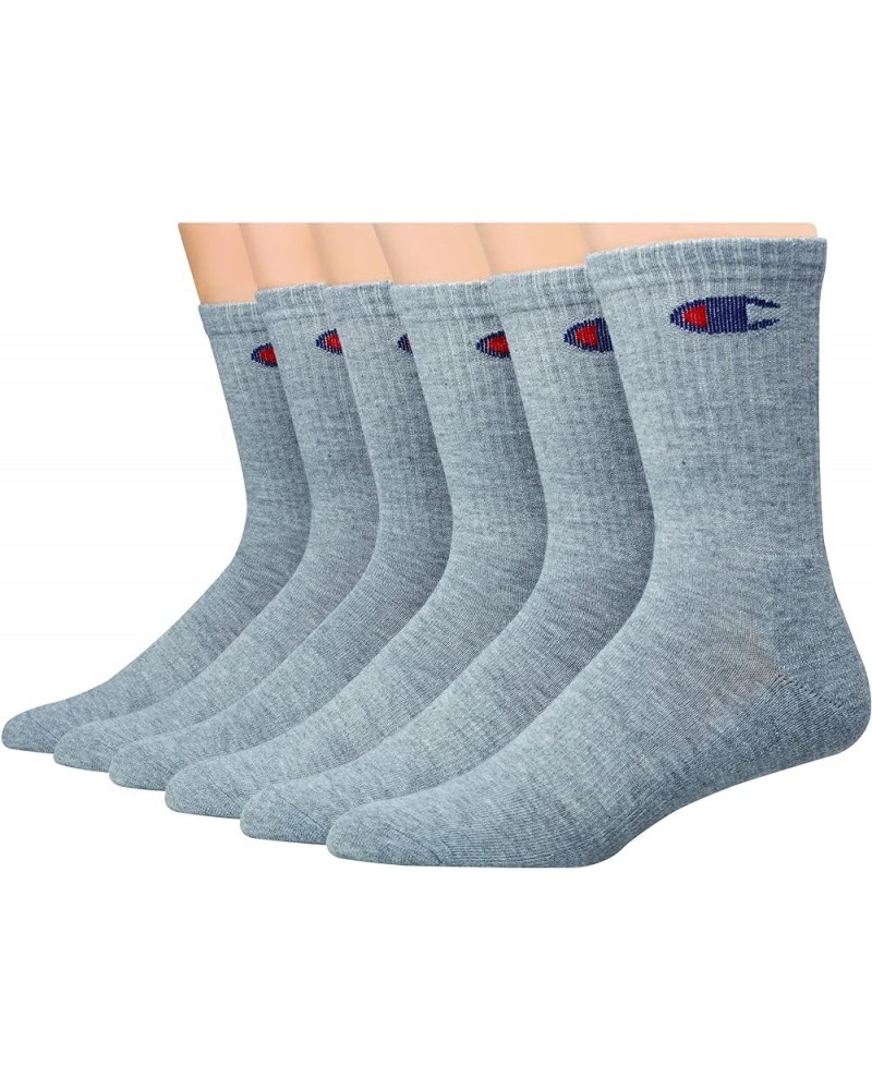 Women's Socks, Double Dry Socks, Crew, Ankle, and No Show, 6-Pack Crew Grey $10.50 Socks