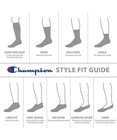 Women's Socks, Double Dry Socks, Crew, Ankle, and No Show, 6-Pack Crew Grey $10.50 Socks