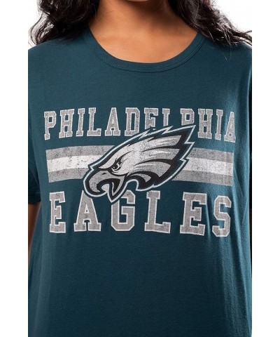 Women's NFL Super Soft Distressed Graphics Vintage T-Shirt Philadelphia Eagles Team Color $13.99 T-Shirts