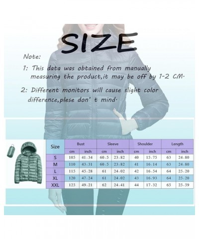 Women's Down Jacket Warm Packable Lightweight Jacket Hooded Windproof Winter Coat Hooded Warm Outerwear Winter Y1-navy $8.79 ...