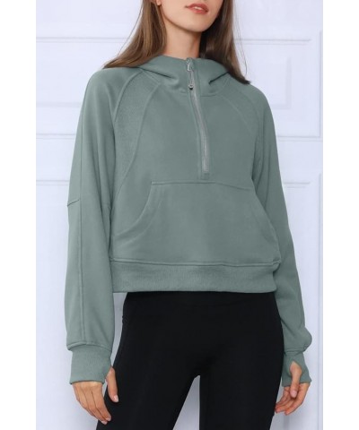 Oversized Sweatshirt Hoodie for Women Casual Tops Trendy Cropped Fleece Hoodie Aesthetic Clothes Y2K Tops for Girls Grey Gree...