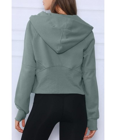 Oversized Sweatshirt Hoodie for Women Casual Tops Trendy Cropped Fleece Hoodie Aesthetic Clothes Y2K Tops for Girls Grey Gree...