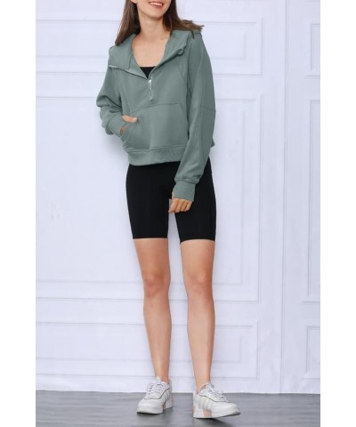 Oversized Sweatshirt Hoodie for Women Casual Tops Trendy Cropped Fleece Hoodie Aesthetic Clothes Y2K Tops for Girls Grey Gree...