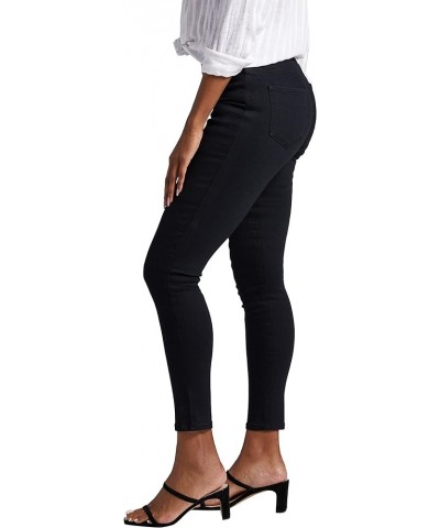 Women's Forever Stretch Fit High Rise Skinny Pull-on Jeans Black $31.60 Jeans