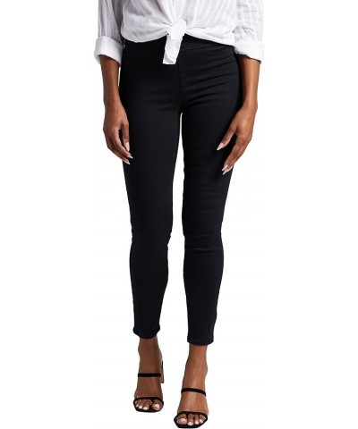 Women's Forever Stretch Fit High Rise Skinny Pull-on Jeans Black $31.60 Jeans