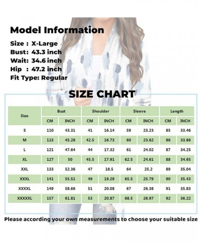 2024 Spring Trendy Sweater Cardigan for Women,Ladies Casual Long Sleeve Floral Cardigan Fashion Long Length Sleeve Coat 4-dar...