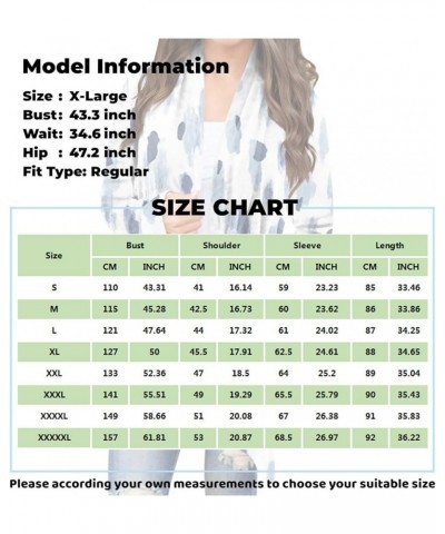 2024 Spring Trendy Sweater Cardigan for Women,Ladies Casual Long Sleeve Floral Cardigan Fashion Long Length Sleeve Coat 4-dar...