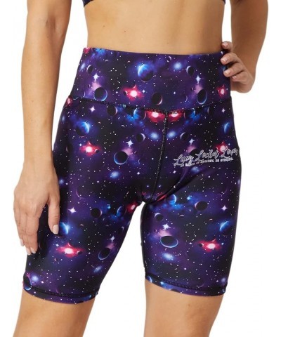 Workout Biker Shorts for Women Athletic Leggings Running Printed Yoga Shorts Galaxy Planets 1-1 $12.99 Activewear