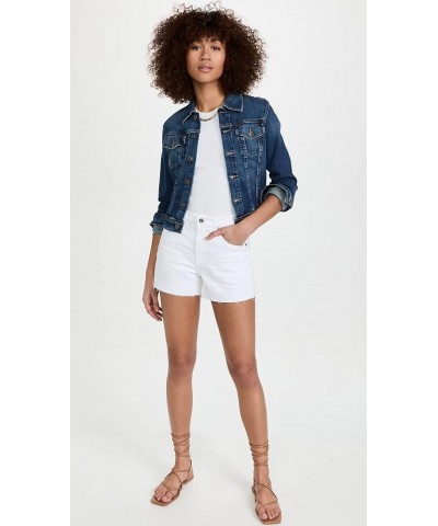 Women's Hailey Cut-Off Denim Shorts 1 Year Classic White $23.95 Shorts