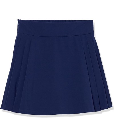 Women's Louise Pleated Mini Skirt with Hidden Short Navy $13.39 Skirts