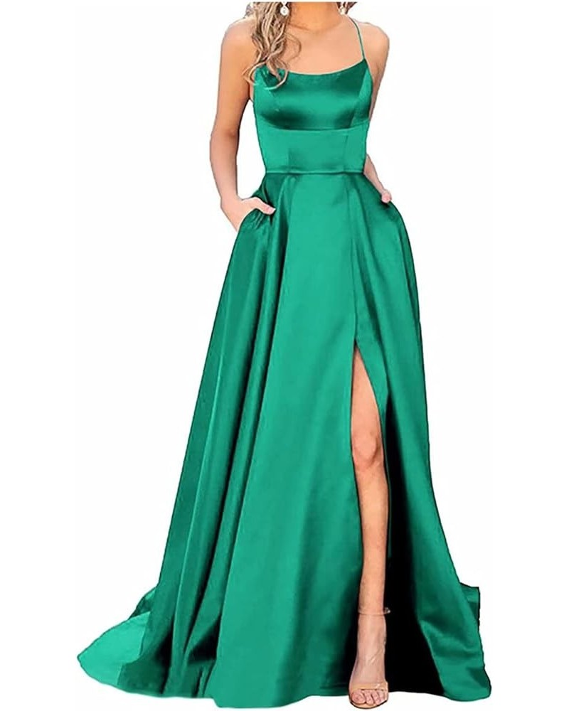 Wedding Guest Dresses for Women Lace Sleeveless High Low Plus Size Formal Dress B-green $27.13 Dresses