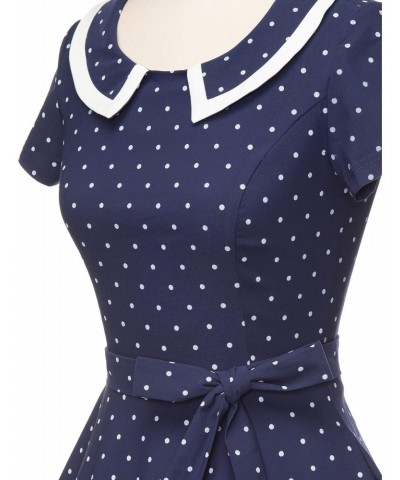 Women's 50s 60s Vintage Sexy Fitted Office Pencil Dress Blue $23.51 Dresses