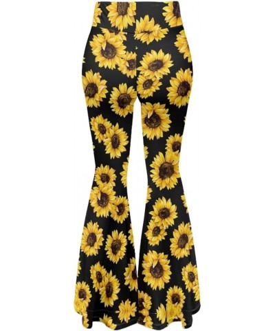 Womens Yoga Pants Plus Size Flare Leggings for Women High Waist Classic Sunflower $15.65 Activewear