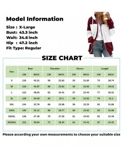 Winter Fuzzy Fleece Jacket Women Oversized Fur Warm Full Zip Hoodie Coat Sherpa Jacket Shaggy Teddy Outwear w/Pockets W08-blu...