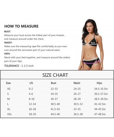 Thong Bikini Swimwear Classic Three-Point Bikini Swimsuit for Women Color19 $12.32 Swimsuits