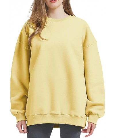 Women's Sweatshirt Fashion Long Sleeve Solid Color Round Neck Sweatshirts Top, S-3XL 2-complexion $7.84 Hoodies & Sweatshirts