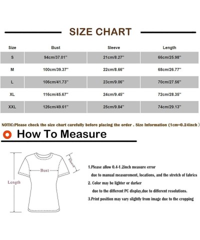 Womens Tops Dressy Casual Short Sleeve Loose Fit Shirts Spring Solid Color Button Decor Summer Blouses Bd-gray $7.55 Blouses