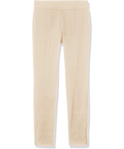 Women's Solid Supreme Stretch Pant with Pull-on Waistband Stone $18.92 Pants