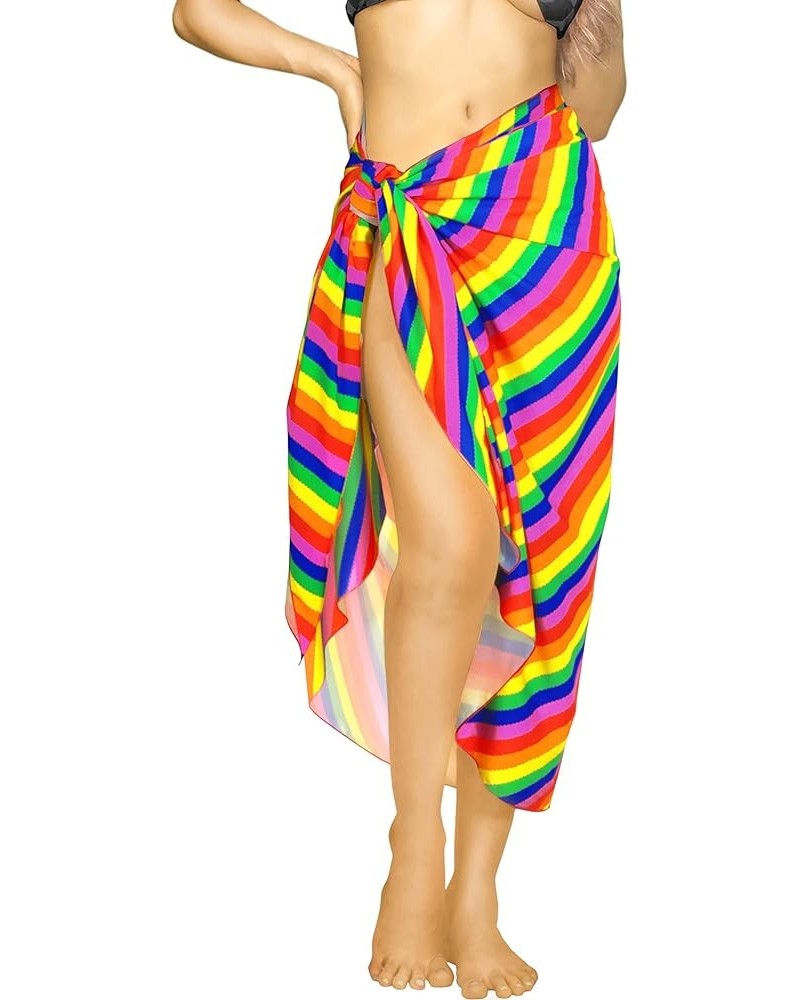 Women's Pareos Beach Dress Long Cover Ups Bikinis Swimsuit Beachwear Sarong Vacation Swimwear Wrap Coverup for Women Multi, S...