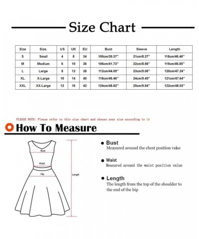 2023 Dresses Women Summer Casual Button Flowy Pleated Short Sleeve V-Neck Knee Length Midi Dress Beach Sundress A1blue $10.20...