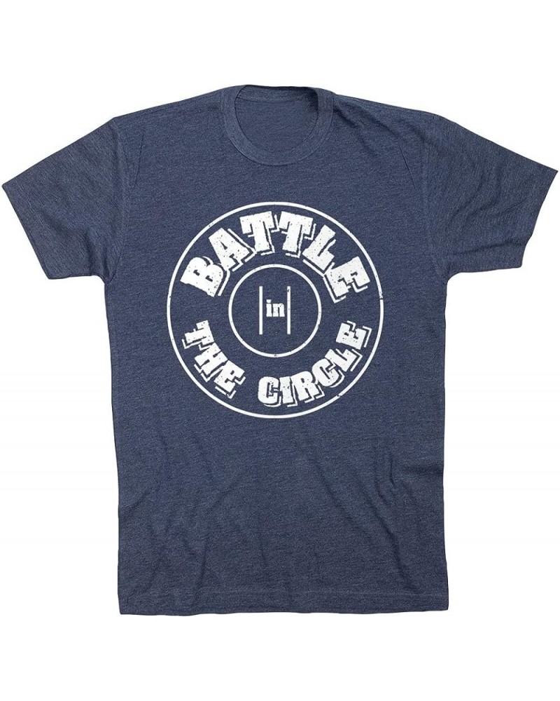 Wrestling Battle in Circle Short Sleeve T-Shirt | Wrestling Tee | Youth and Adult Sizes Adult Navy $18.14 Tops