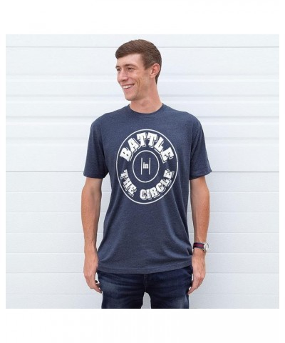 Wrestling Battle in Circle Short Sleeve T-Shirt | Wrestling Tee | Youth and Adult Sizes Adult Navy $18.14 Tops