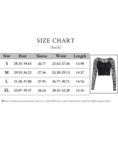 Black Gothic Summer Cropped T-Shirts Fashion Short Sleeve Halter T Shirts for Girls Women 5-lace Skull Xmas $12.71 T-Shirts