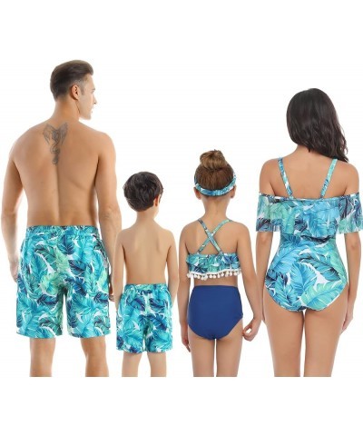 Family Matching Swimwear Mommy and Me One Piece Bathing Suit Hollow Out Monokini Father Son Swim Trunk Bathing Suits Men 791 ...