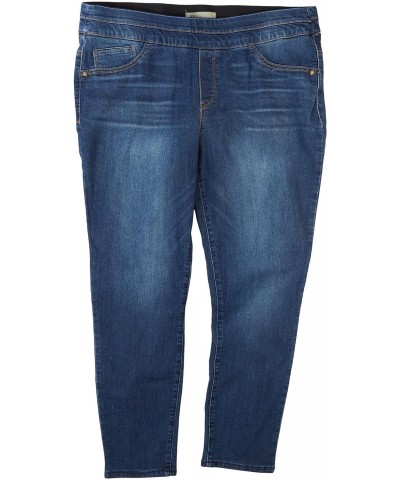 Womens 27 in. Ab-Tech Pull-On Jeans 12 Blue $18.45 Jeans