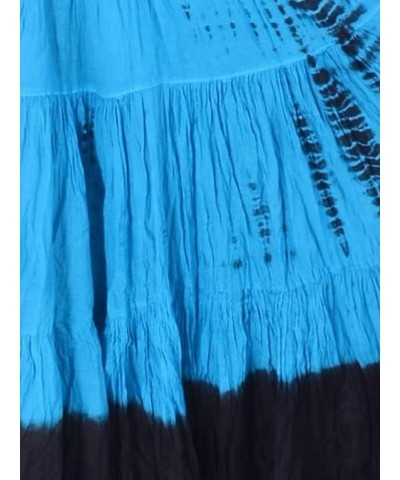 Women's American 25 Yard Cotton Skirt Turquoise Tie Dye $23.32 Skirts