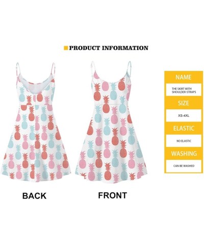 Adjustable Strap Dress for Women Sleeveless Summer Sundresss for Casual Beach Easter Rabbit Meadow $12.74 Swimsuits