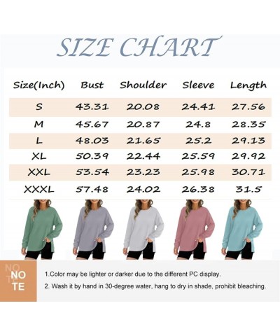 Plus Size Crewneck Tops for Women Long Sleeve Side Split Loose Casual Knit Pullover Sweater Blouse 02-dark Purple $12.69 Acti...