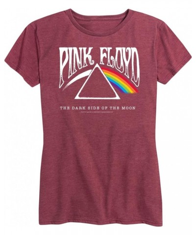 Pink Floyd - DSOTM - Women's Short Sleeve Graphic T-Shirt Heather Wine $12.00 T-Shirts