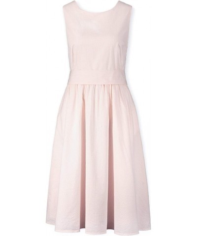 Women's A-Line Seersucker Dress Light Pink Seersucker $21.58 Dresses