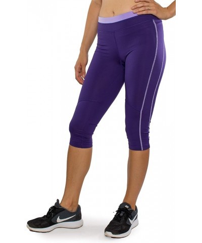 Women's Advantage Capri Leggings Blast Purple/Deep Lilac $22.62 Activewear