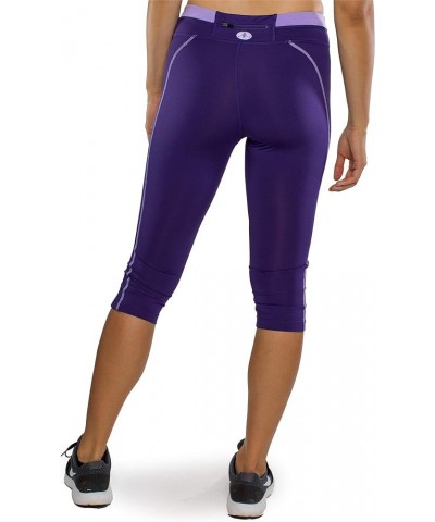 Women's Advantage Capri Leggings Blast Purple/Deep Lilac $22.62 Activewear